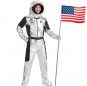 Disfraz de Astronauta plateado para hombre