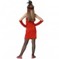 Disfraz de Bailarina Charlestón rojo para niña espalda