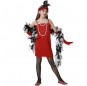 Disfraz de Bailarina Charlestón rojo para niña