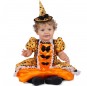 Disfraz de Bruja Versalles naranja para bebé