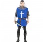 Capa guerrero medieval azul para hombre