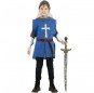Capa guerrero medieval azul para niño