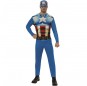 Disfraz de Capitán América clásico para hombre