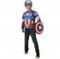 Disfraz de Capitán América pecho musculoso para niño
