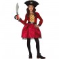 Disfraz de Capitana Pirata elegante para niña
