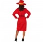 Disfraz de Carmen Sandiego para mujer espalda