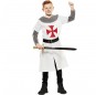 Disfraz de Cruzado Edad Media blanco para niño