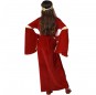 Disfraz de Dama Medieval Roja infantil espalda