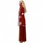 Disfraz de Dama Medieval Rojo perfil