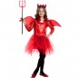 Disfraz de Diablesa roja con alas para niña