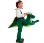 Disfraz de Dinosaurio verde a hombros para niño