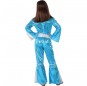 Disfraz de Disco Azul para niña espalda