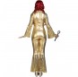 Disfraz de Disco Dancing Oro para mujer espalda