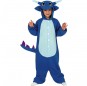 Disfraz de Dragón Azul Kigurumi para niño 