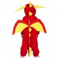 Disfraz de Dragón Rojo Kigurumi para niño espalda