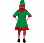 Disfraz de Elfa ayudante Papá Noel para niña espalda