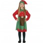 Disfraz de Elfa verde y roja para niña