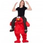 Disfraz de Elmo a hombros Barrio Sésamo para niños
