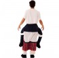 Disfraz de Escocés a hombros adulto espalda