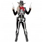 Disfraz de Esqueleto Cowgirl mujer