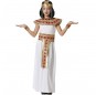 Disfraz de Faraona blanco y dorado para niña
