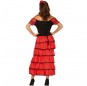 Disfraz de Flamenca Roja para mujer espalda