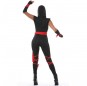 Disfraz de Guerrera Ninja para mujer espalda