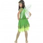 Disfraz de Hada verde con alas para niña espalda
