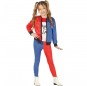 Disfraz de Harley Quinn supervillana para niña