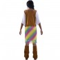 Disfraz de Hippie Arcoíris para mujer espalda