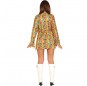 Disfraz de Hippie Flowers para mujer espalda