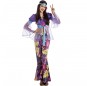 Disfraz de Hippie Morado para mujer