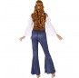Disfraz de Hippie Sesentera para mujer espalda