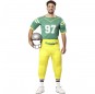 Disfraz de Jugador Fútbol americano verde para hombre