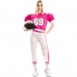 Disfraz de Jugadora de Rugby rosa para mujer