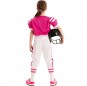 Disfraz de Jugadora Fútbol Americano rosa para niña espalda
