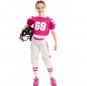 Disfraz de Jugadora Fútbol Americano rosa para niña