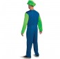 Disfraz de Luigi Super Mario para hombre Espalda