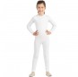 Disfraz de Maillot blanco spandex para niña