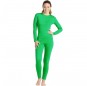 Disfraz de Maillot verde spandex para mujer