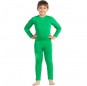 Disfraz de Maillot verde spandex para niño