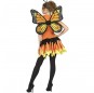 Disfraz de Mariposa naranja para mujer espalda