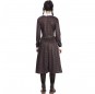 Disfraz de Miércoles Addams tétrica para mujer Espalda 