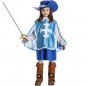 Disfraz de Mosquetera azul para niña
