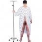 Disfraz de Paciente de hospital para hombre Espalda