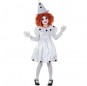 Disfraz de Payasa Pierrot para niña