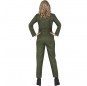 Disfraz de Piloto de Combate para mujer espalda