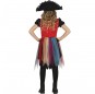 Disfraz de Pirata multicolor para niña espalda
