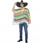 Disfraz de Poncho Mexicano para adulto
