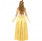 Disfraz de Princesa Bella dorada para mujer espalda